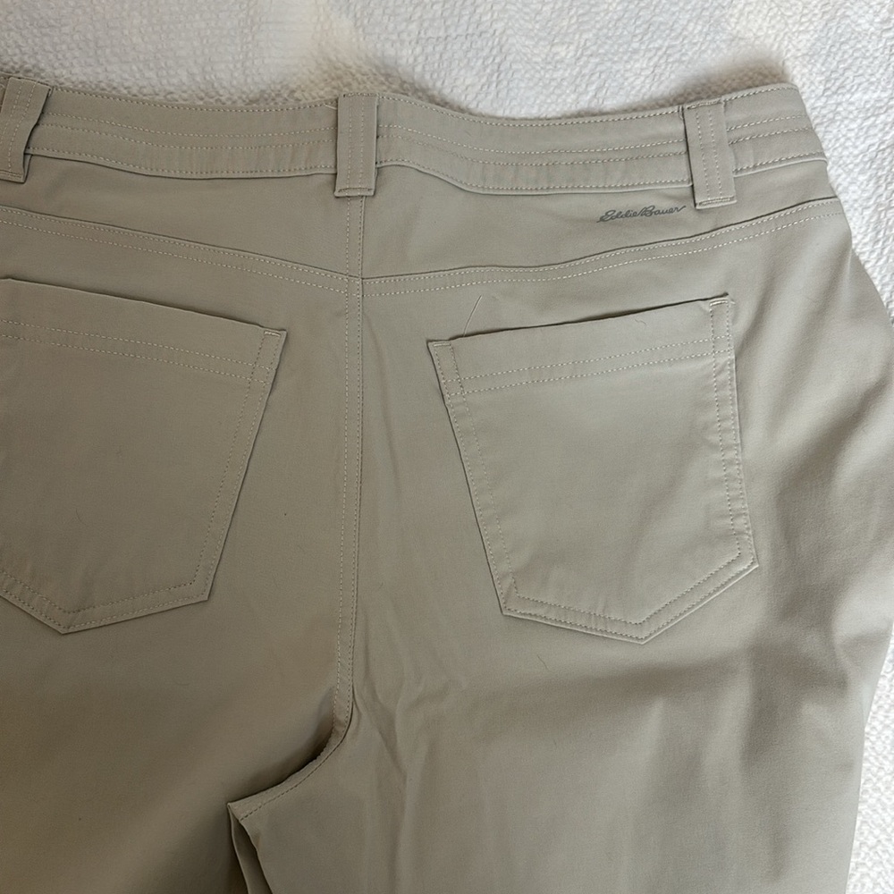 Eddie Bauer Hiking Pants Women's 14 Tan Stretch - Picture 4 of 4